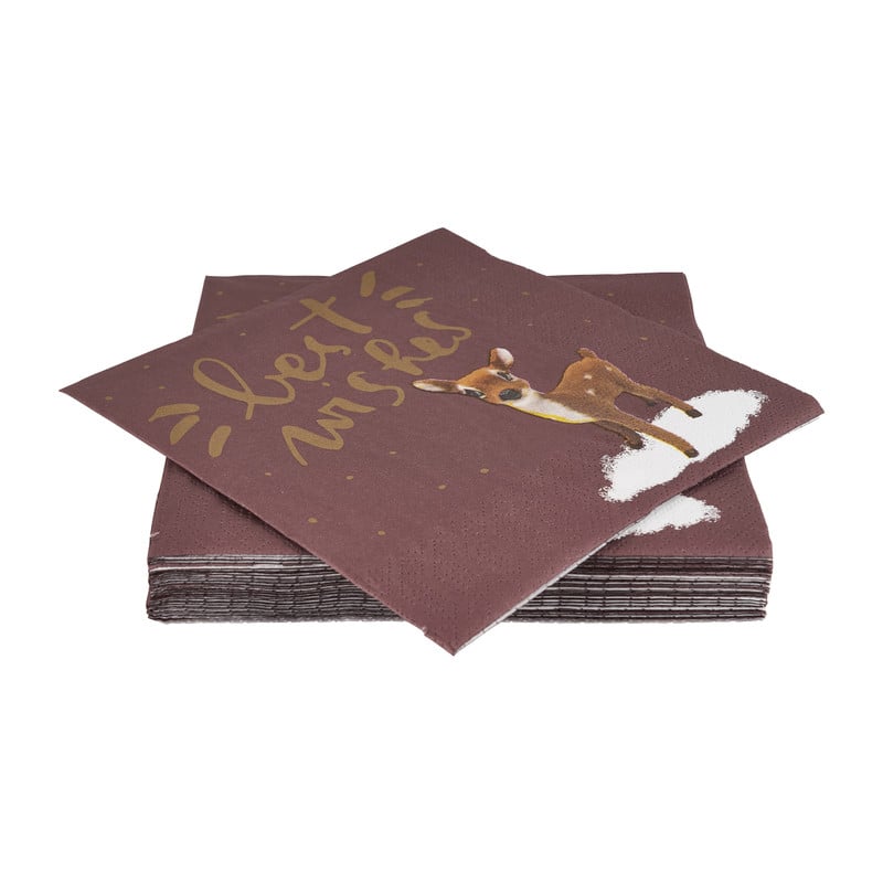 Servetten Best wishes - set van 20