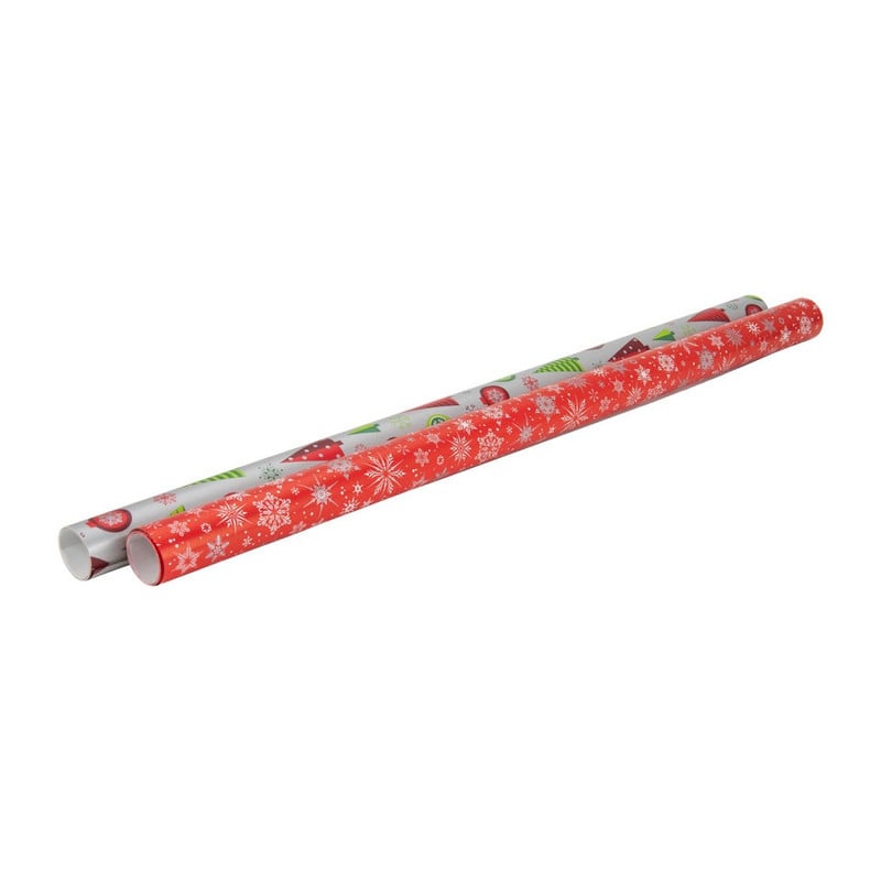 Inpakpapier - set van 2 - kerst