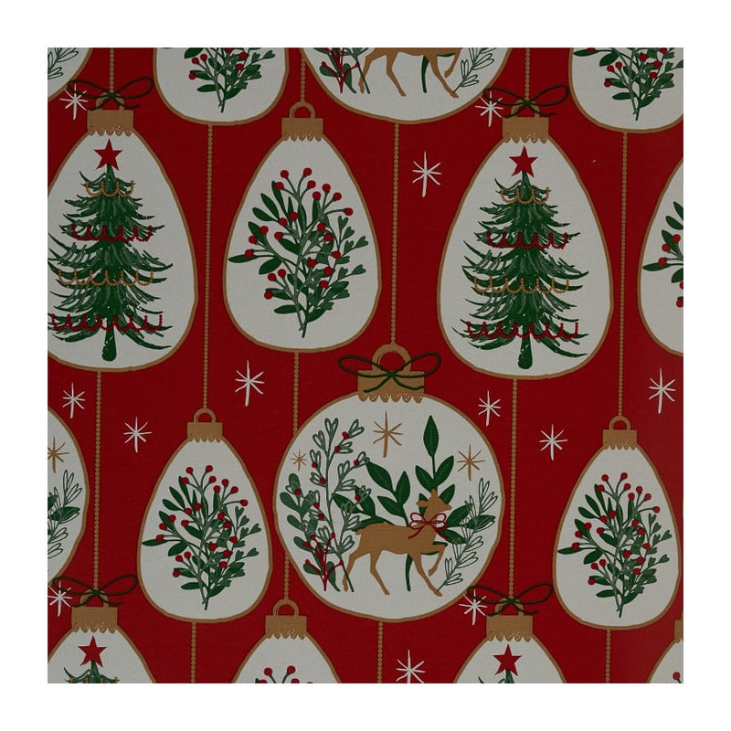 Kerstpapier joy - diverse varianten - set van 2