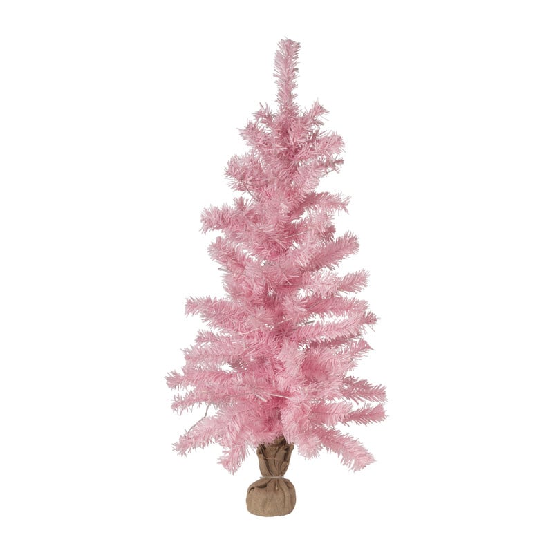 Kerstboom roze - LED - 90 cm