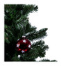 Kerstbal rood grote witte ster