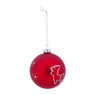Kerstbal rood rendier groot