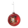 Bordeaux kerstbal - hert