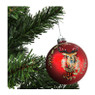 Bordeaux kerstbal - hert