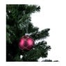 Kerstbal  bordeaux ruit patroon