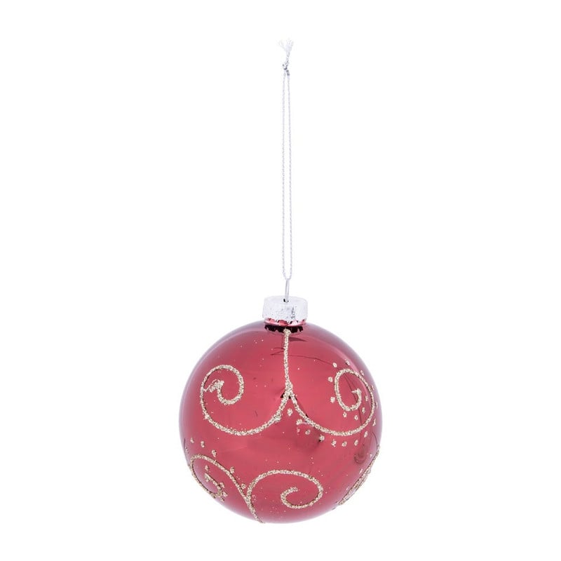 Kerstbal bordeaux klassiek