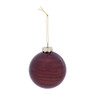 Kerstbal bordeaux effen