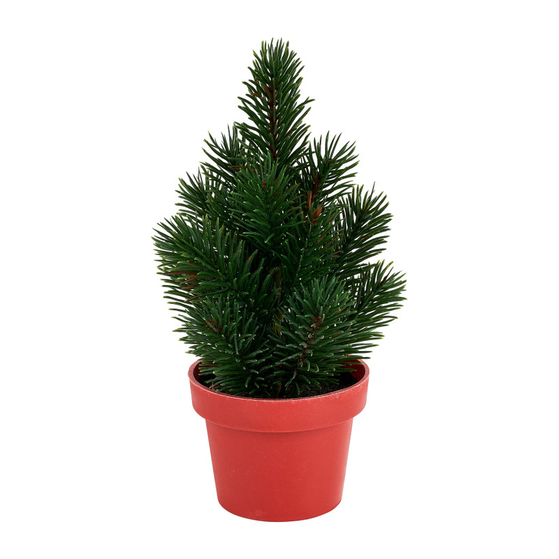 Kerstboompje in pot - kunststof