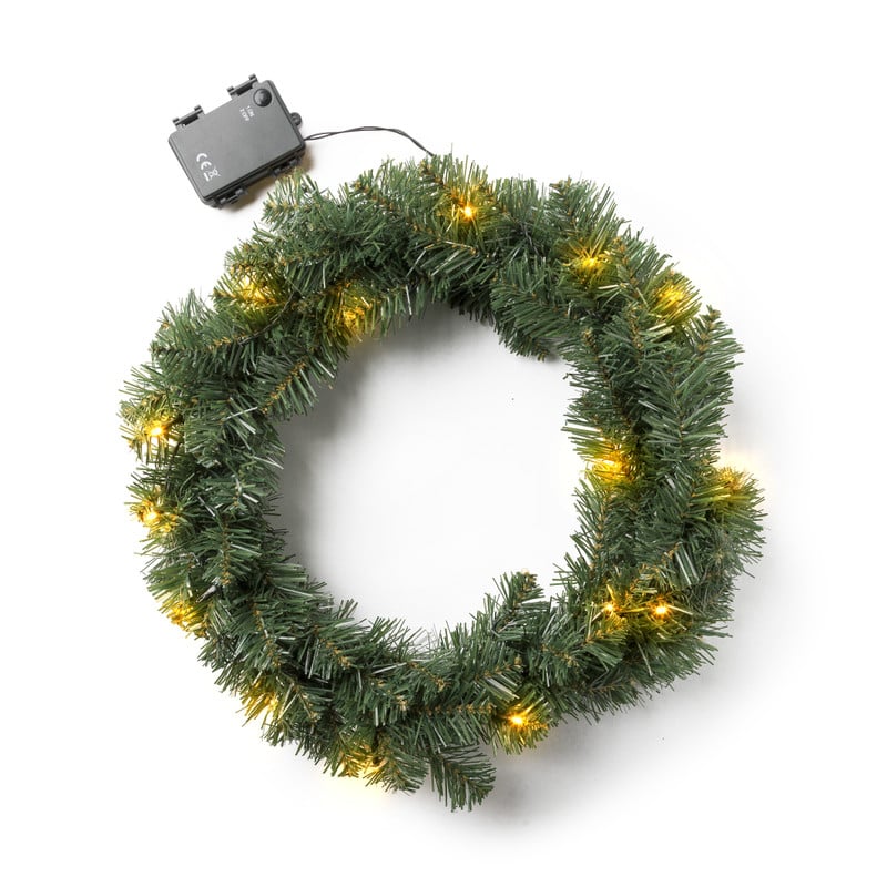 Kerstkrans met verlichting - ø45 cm