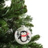 Kerstbal - Pinguin - 8 cm