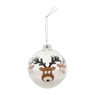 Kerstbal -  Rendier - 8 cm