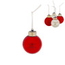 Kerstbal met tekst en verlichting - 6 cm