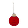 Kerstbal met tekst en verlichting - 6 cm