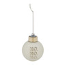 Kerstbal met tekst en verlichting - 6 cm