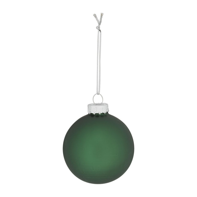 Kerstbal uni - 6 cm - groen