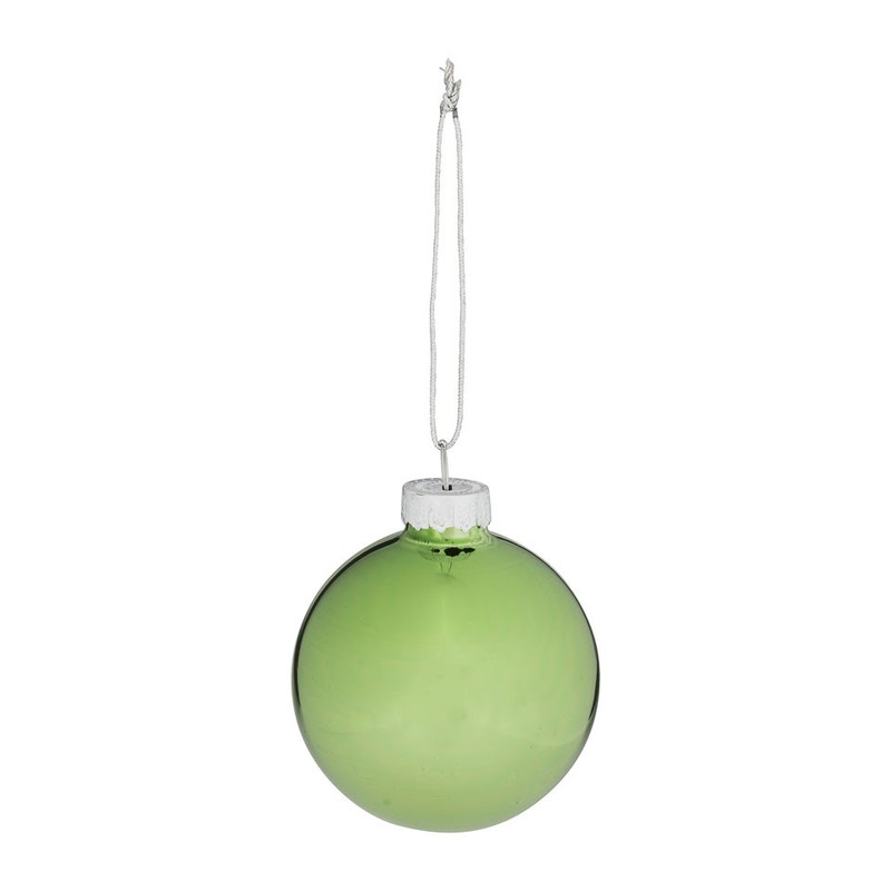 Kerstbal uni - 6 cm - groen