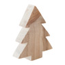 Kerstboom hout - glitter - 7x10 cm