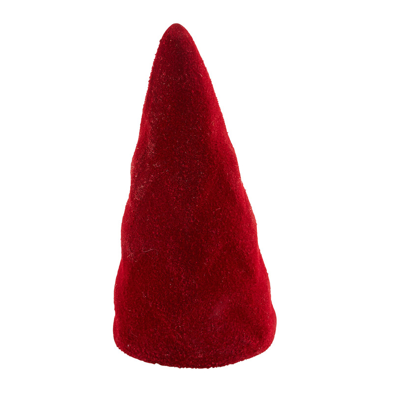Kerstboom velvet rood - 9.5 cm
