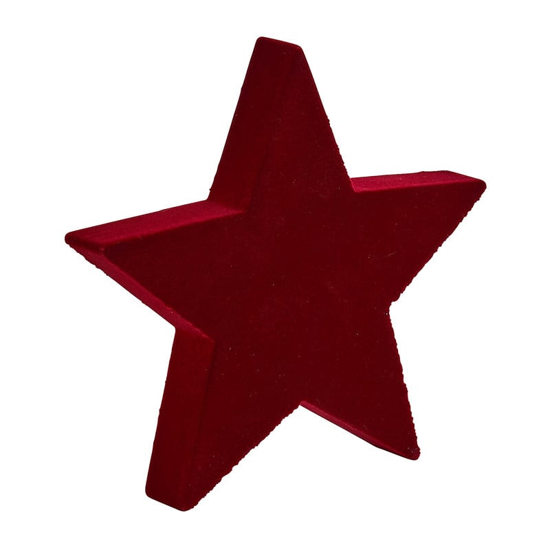 Kerstster - rood - 14,5 cm