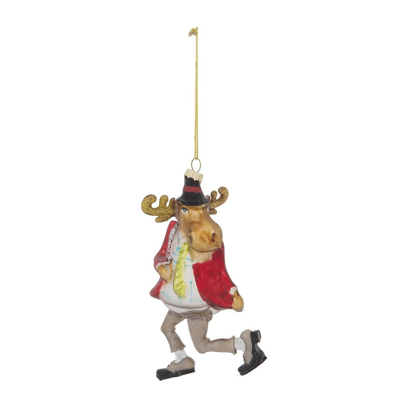 Kersthanger rendier - 7x14 cm