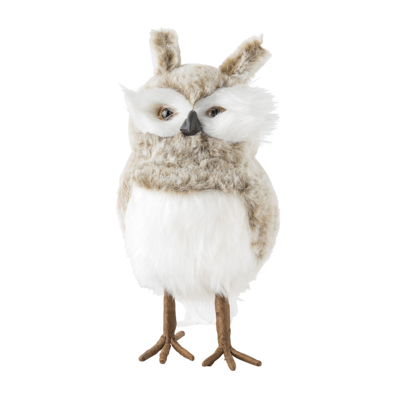 Decoratie uil - 24 cm 