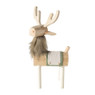 Rendier staand - hout - 48 cm