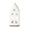 Theelichthouder huis - glazed - 6.5x4.5x16.5 cm