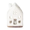 Theelichthouder huis - glazed - 7.6x5.1x11.4 cm