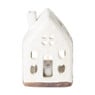 Theelichthouder huis - glazed - 7.6x5.1x11.4 cm