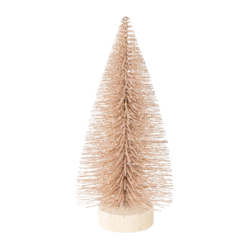 Kerstboom - koper - 15 cm