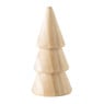 Kerstboom hout - naturel - ø4.9x10 cm