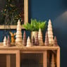 Kerstboom hout - bruin - ø5.3x15.5 cm