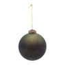 Kerstbal groen mat - glas
