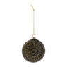 Kerstbal ornament - groen - 8,7x3,7 cm