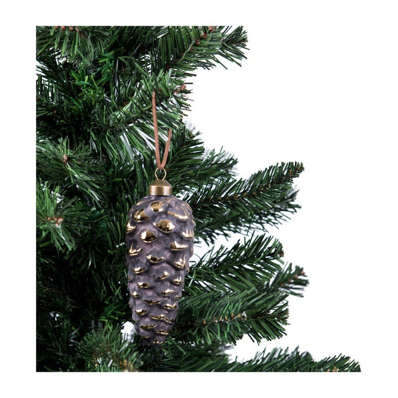 Kerstbal groen dennenappel