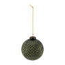 Kerstbal - groen - glas