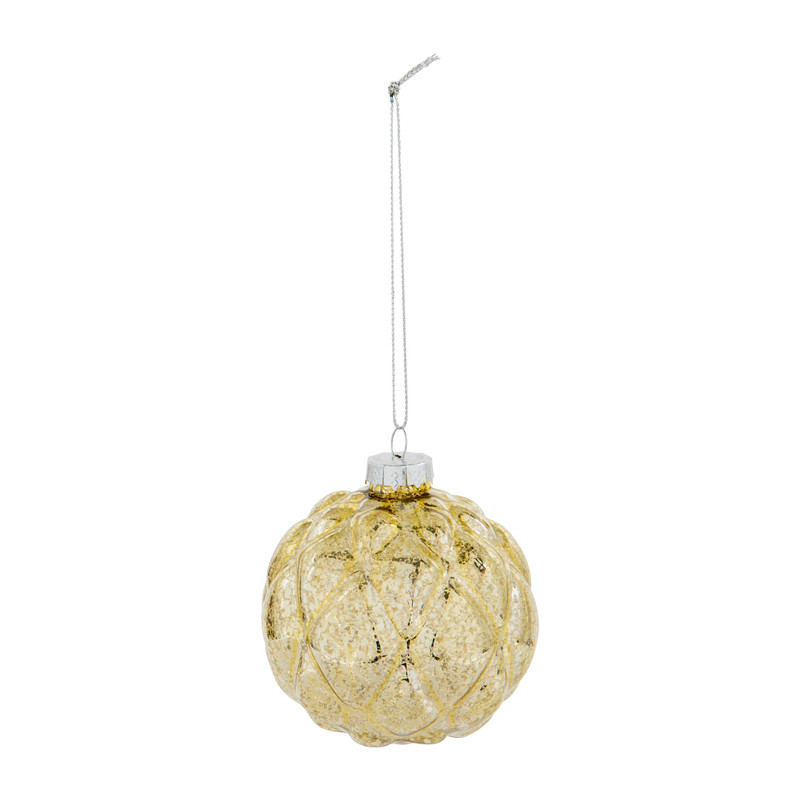 Kerstbal - goud - glas
