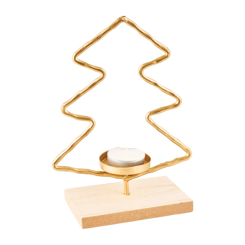 Theelichthouder kerstboom