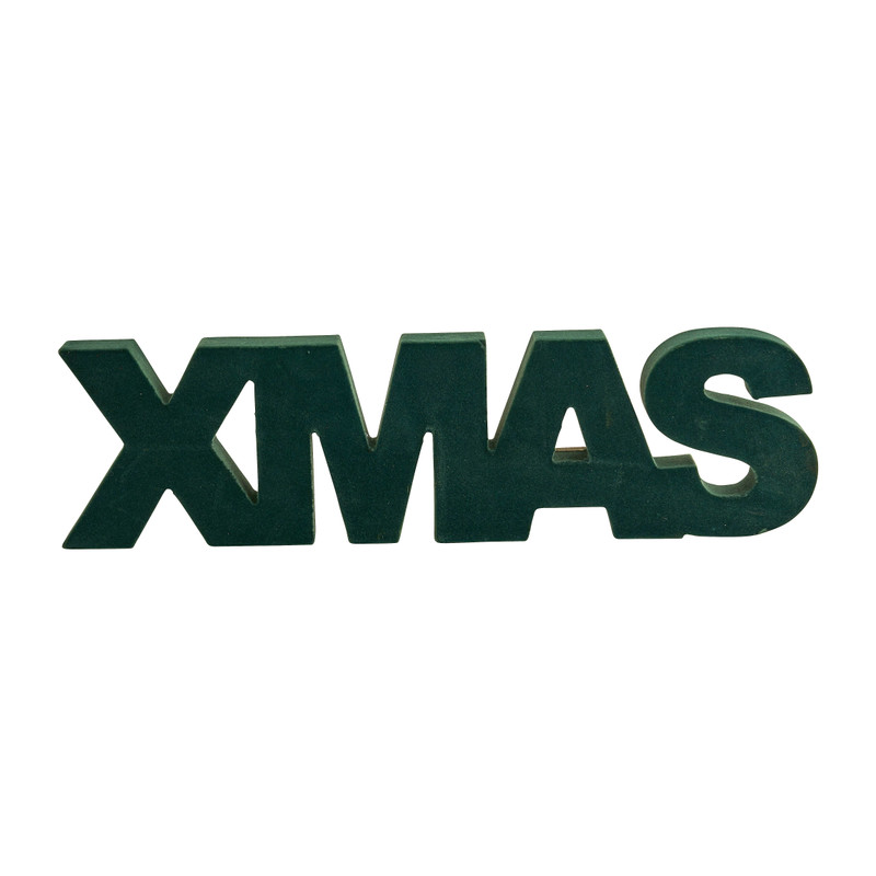 X-Mas letters - groen - 30 cm