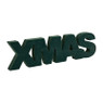 X-Mas letters - groen - 30 cm