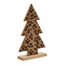 Kerstboom luipaard - Bruin - 26 cm