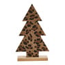 Kerstboom luipaard - Bruin - 26 cm