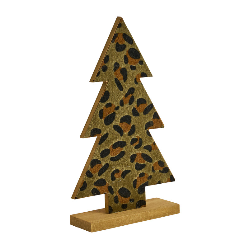Kerstboom luipaard - Groen - 26 cm