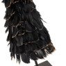 Kerstboom met veren - S - Zwart