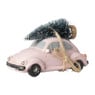 Auto met licht - roze - 10.5x5.2x7 cm