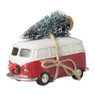 Camper met licht - rood/wit - 11.5x5.5x9.5 cm