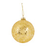 Kerstbal glitter - goud - Ø8 cm