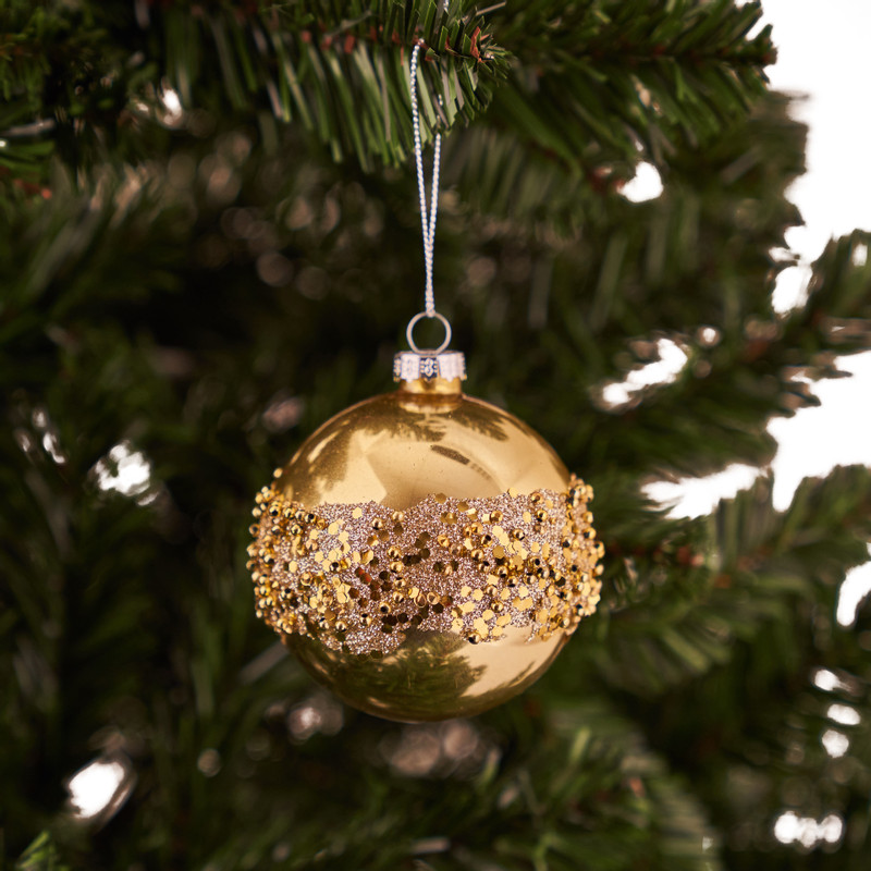 Kerstbal kralen - goud