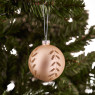 Kerstbal goud - bladeren
