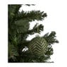 Kerstbal strepen - groen-  Ø8 cm